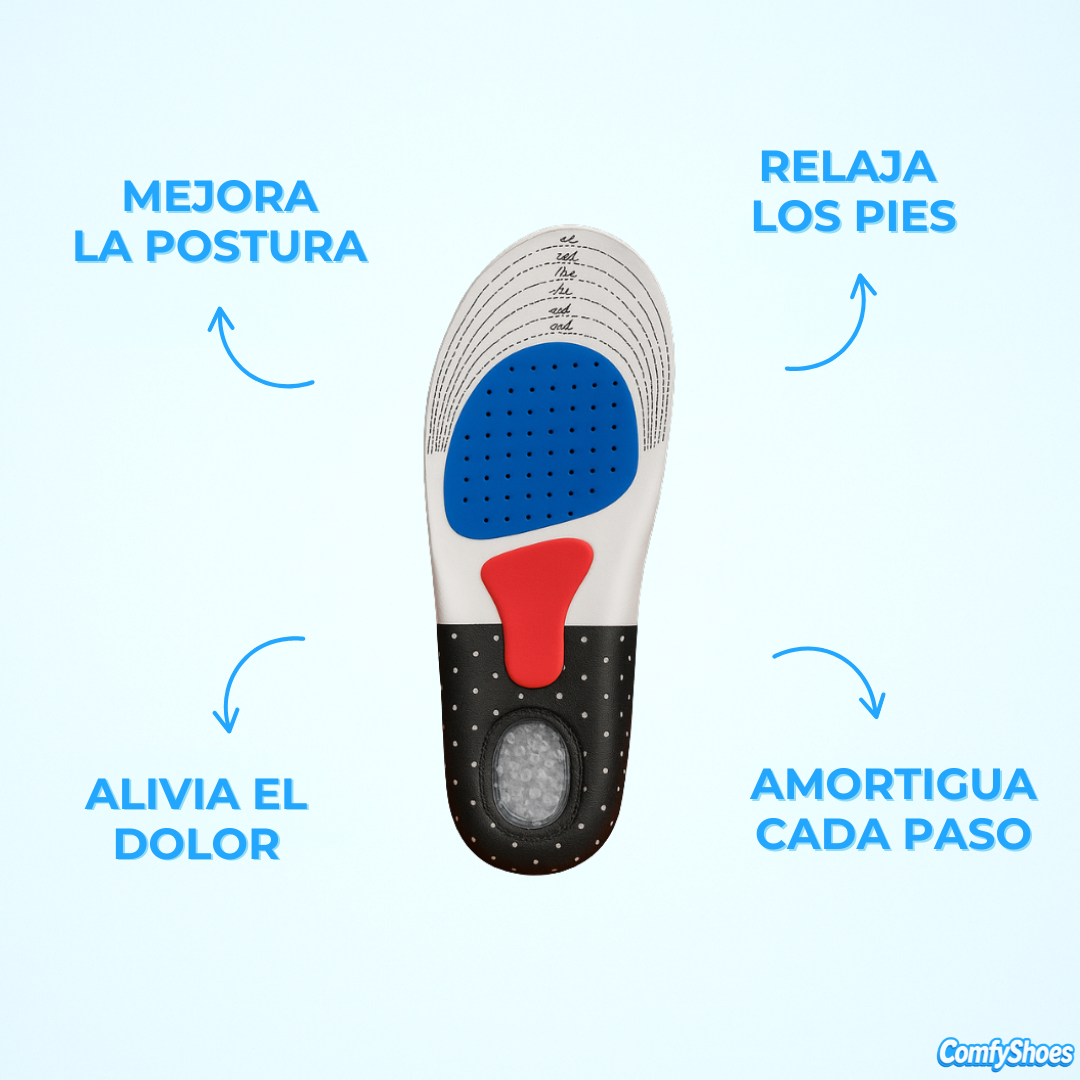 Plantillas Ortopédicas | Alivia Dolor de Pies y Fascitis Plantar (Lleva 2 Paga 1)