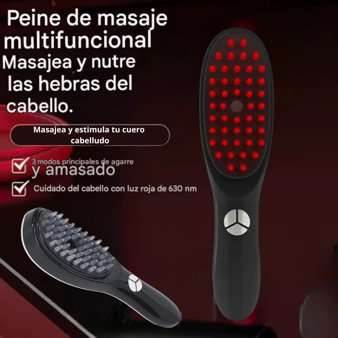 Peine Electrico Masajeador Luz Led- Estimulante de crecimiento🌟🌟