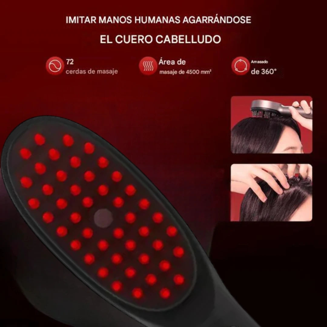 Peine Electrico Masajeador Luz Led- Estimulante de crecimiento🌟🌟