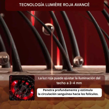 Peine Electrico Masajeador Luz Led- Estimulante de crecimiento🌟🌟
